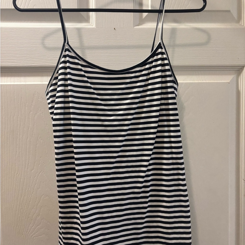 SO Black and White Striped Camisole